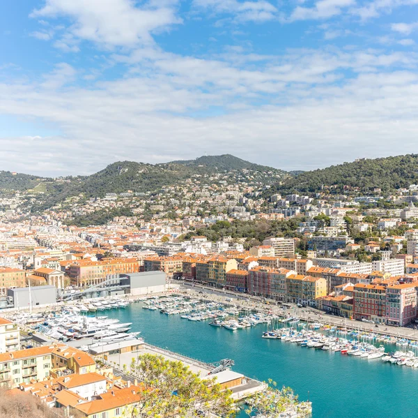 Nice Côte d'Azur a Středozemní moře — Stock fotografie