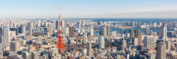 東京タワーおよび建物 — ストック写真