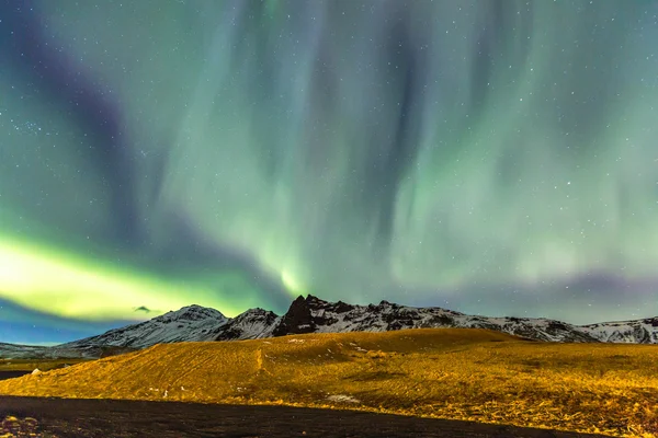 Die Nordlichter in Island — Stockfoto