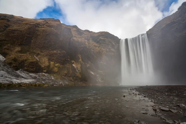 Wodospad skogafoss Islandii — Zdjęcie stockowe