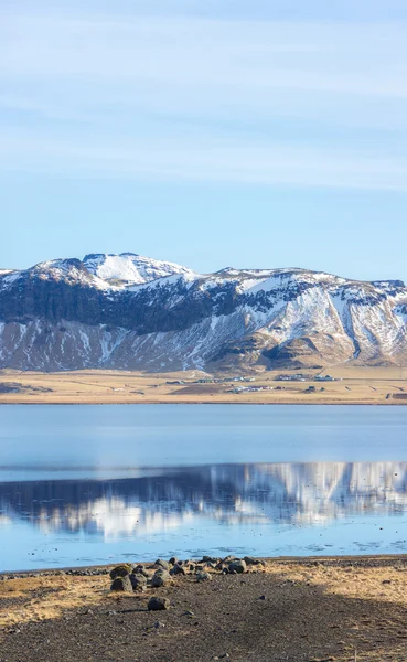 Islanda ghiacciaio scogliera montagna — Foto Stock