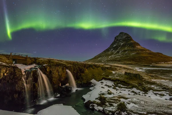 Northern Lights Aurora Iceland — Stockfoto