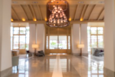 Otel lobi arka plan bulanıklık