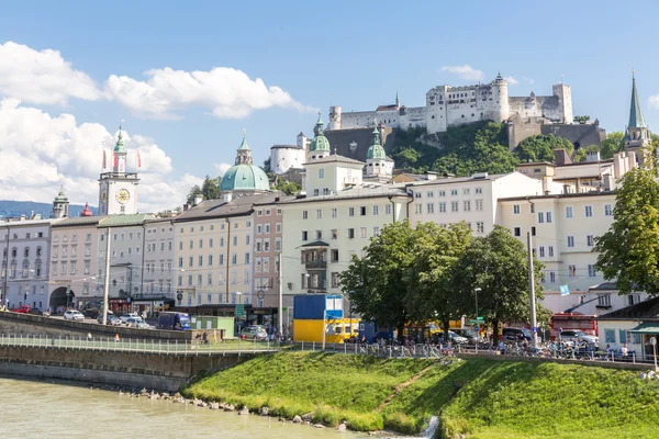 Salzburg gród downtown w Austrii — Zdjęcie stockowe