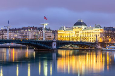 Fransa'da Lyon Üniversitesi Köprüsü