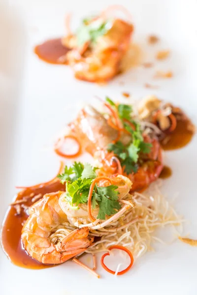 Prawn with tamarind sauce — Stock Photo, Image