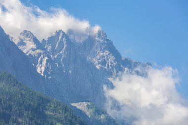 Zugspitze Alp dağ manzara tepe