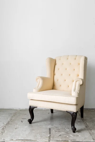 Chaise rétro beige — Photo