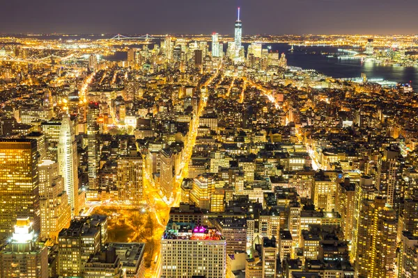 New York City skyline pusat kota — Stok Foto