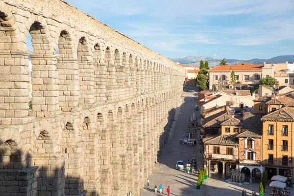 Antiguo acueducto Segovia — Foto de Stock