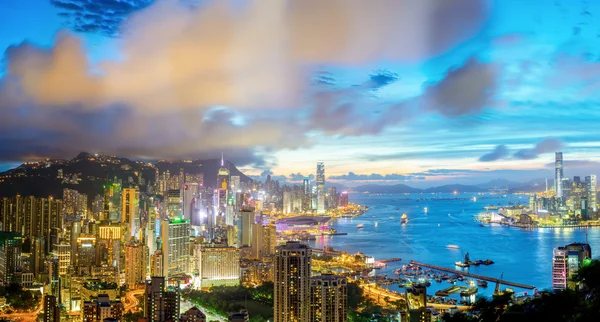 Panorama aereo Hong Kong — Foto Stock