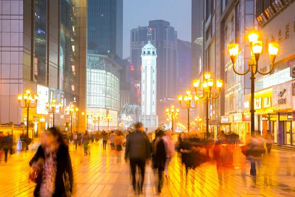 Calles del centro en Jeifangbei — Foto de Stock