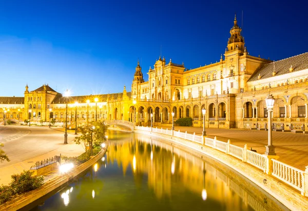 Spaanse vierkante espana plaza in sevilla — Stockfoto