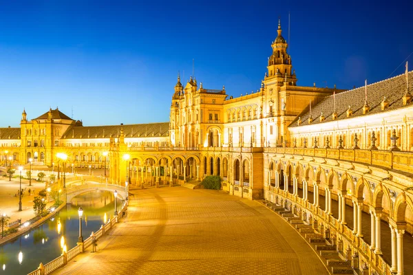 Испанская площадь Испании Plaza в Севилье — стоковое фото