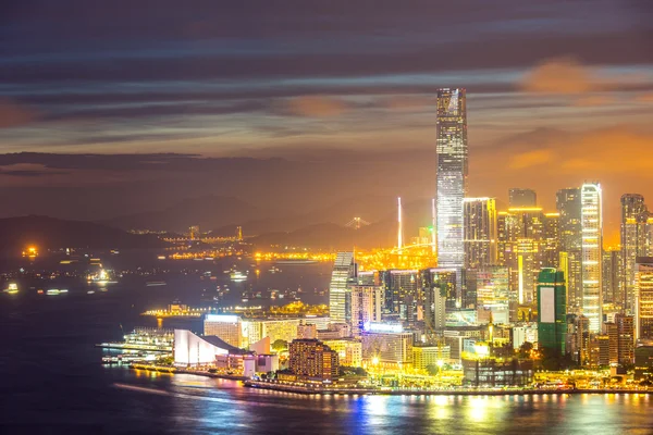 Hong kong stad skyline — Stockfoto