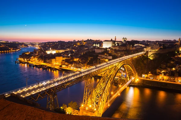 Ponte Dom Luiz no Porto Portugal — Fotografia de Stock