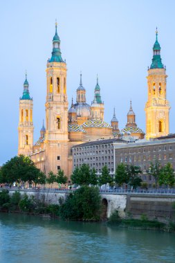 Zaragoza basilica Spain clipart