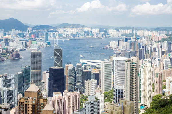 Linha do horizonte de Hong Kong — Fotografia de Stock