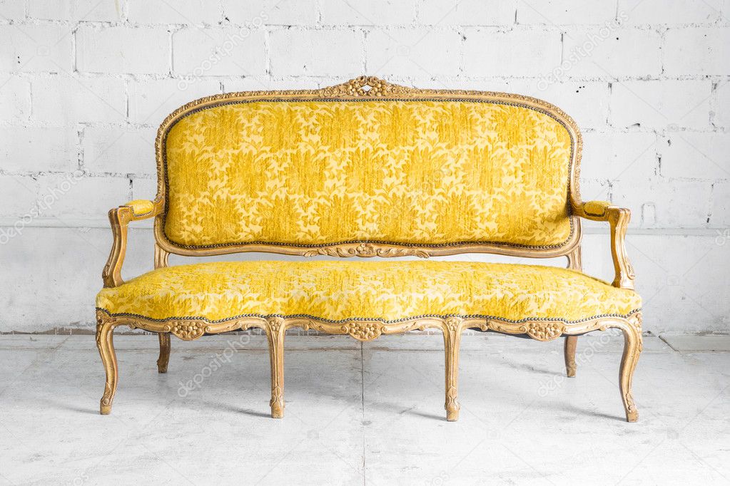 Classic Yellow Sofa