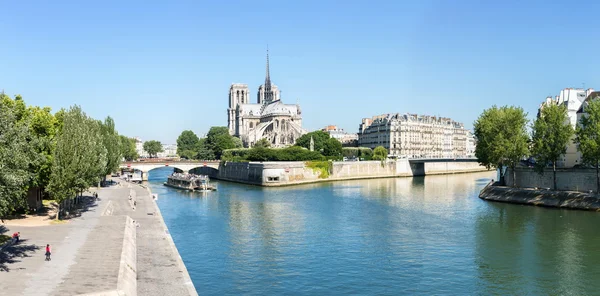 Paris Notre Dame Panorama — Stockfoto