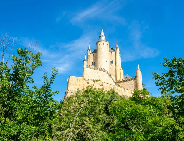 Alcazar ze Segovie ve Španělsku — Stock fotografie