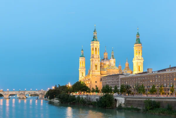 Zaragoza Basilica in Spain — Stock Photo, Image