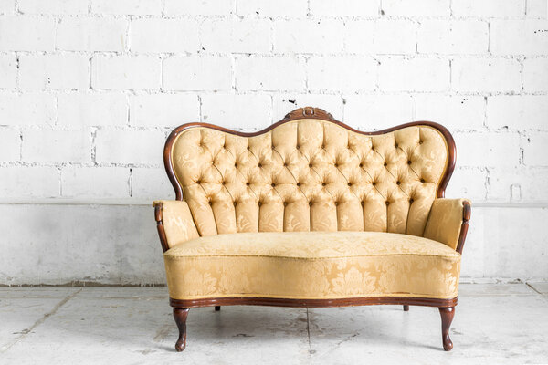 Brown Retro Sofa