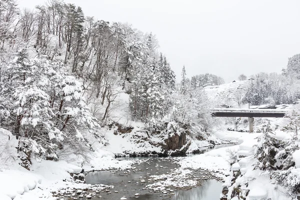 Shirakawago Winter landscape — Stock Photo, Image