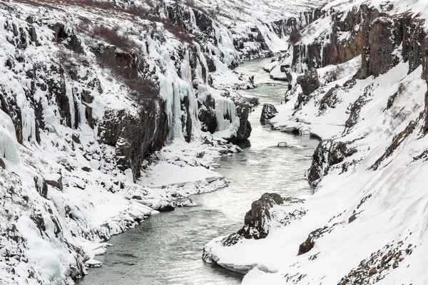 Téli táj Izland — Stock Fotó