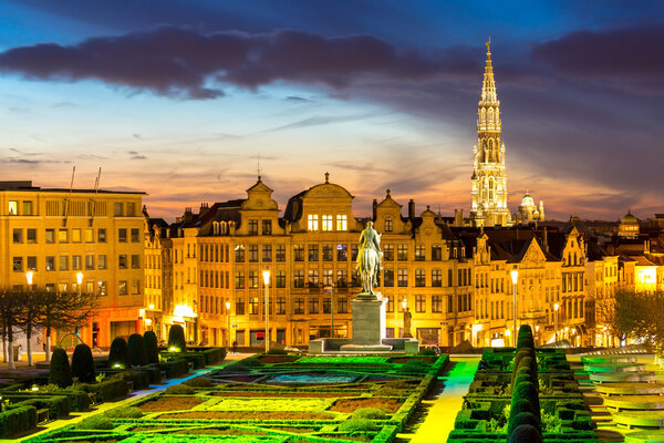 Brussels Cityscape in Belgium