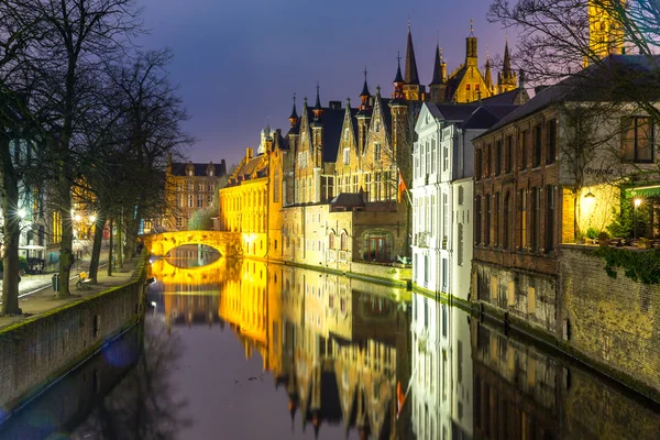 Bruges, Belgique au crépuscule . — Photo