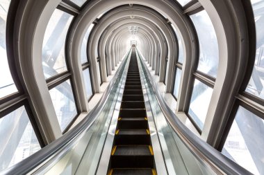 escalators successful concept clipart