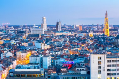 Antwerp cityscape görünümü