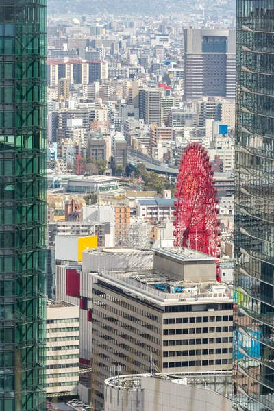 Vue sur le paysage urbain d'Osaka — Photo