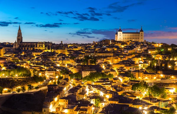 Toledo at dusk in Spain — Stock Photo, Image