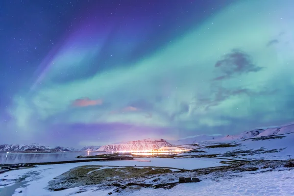 Northern Light στην Ισλανδία — Φωτογραφία Αρχείου