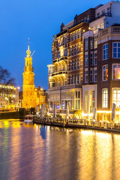 Amsterdam uitzicht op de stad — Stockfoto