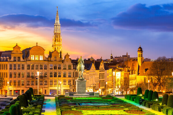 Brussels Cityscape in Belgium