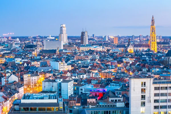Anversa vista paesaggio urbano — Foto Stock