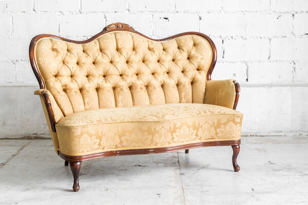 Brown Retro Sofa