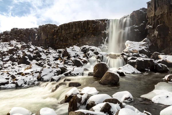 Pingvellir водоспад в Ісландії — стокове фото