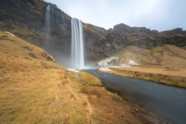 Seljalandsfoss瀑布 — 图库照片
