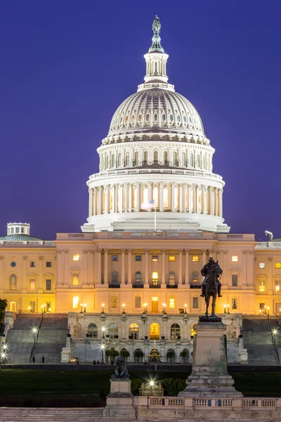 Μας Capitol Building σούρουπο — Φωτογραφία Αρχείου