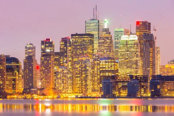 Skyline di Toronto al tramonto — Foto Stock