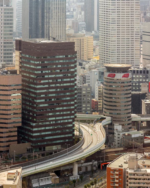 在日本大阪城市景观 — 图库照片