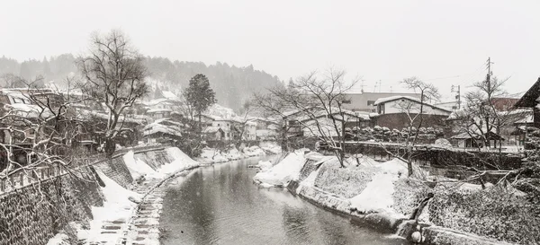 Panorama invernale Takayama — Foto Stock