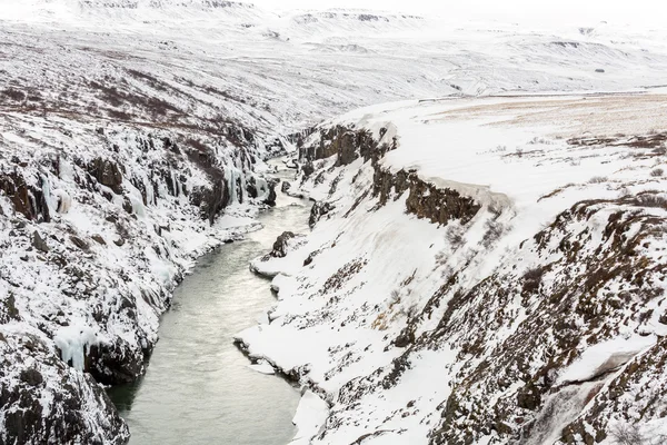 Paisaje invernal en Islandia — Foto de Stock