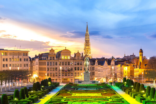 Brussels Cityscape in Belgium