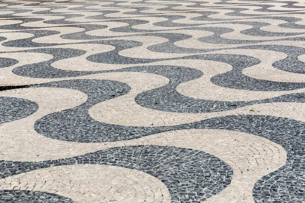 Piso de tijolo telha em Lisboa — Fotografia de Stock