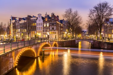 Hollanda Amsterdam kanalları